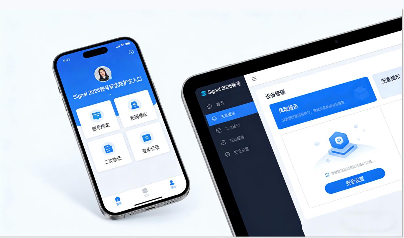 Signal 2026账号安全防护全攻略：两步验证+登录记录+被盗找回插图